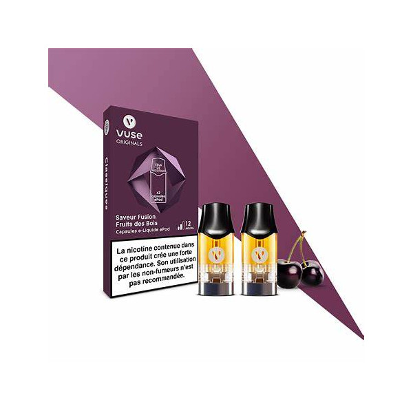 Cartouches Fusion Fruits Des Bois X2 – Vype