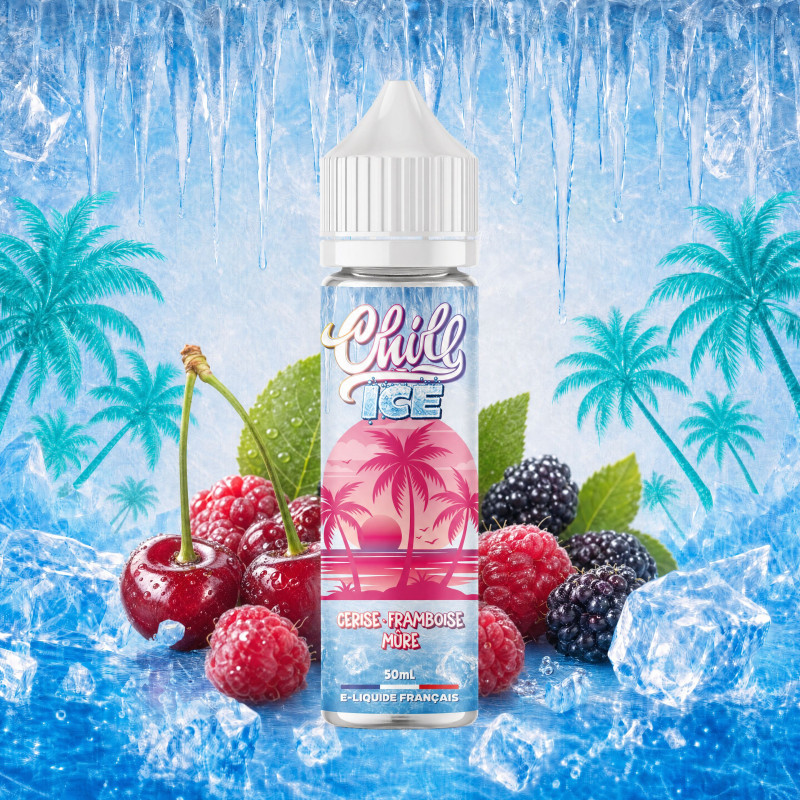 E-liquide Chill Ice Cerise Framboise Mûre 50 ml