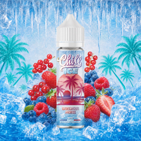 E-liquide Chill Ice Fruits Rouges Myrtille 50 ml