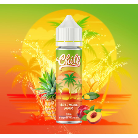 E-liquide Chill Pêche Mangue Ananas 50 ml