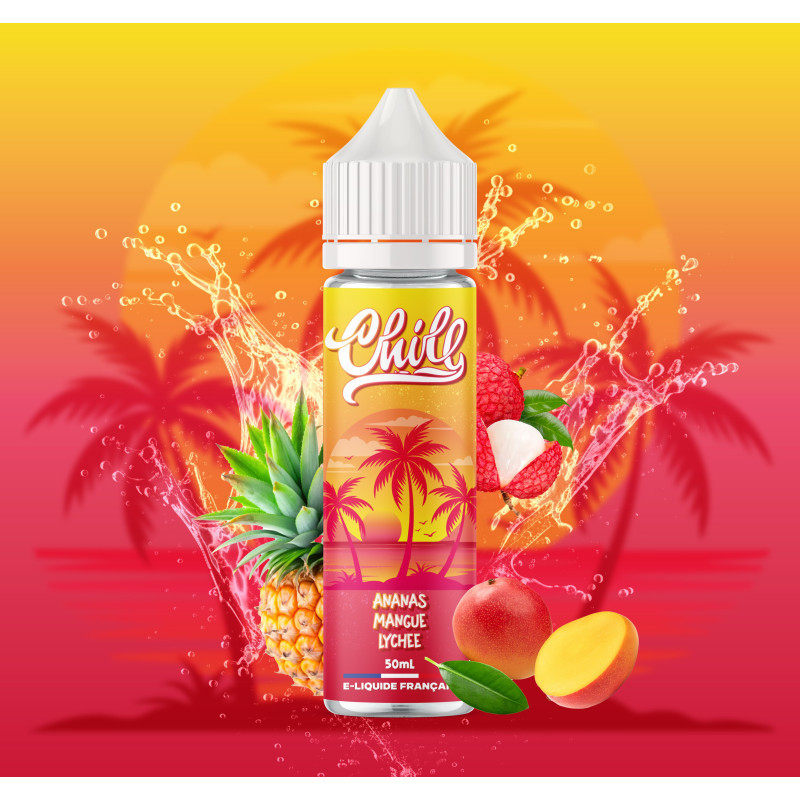 E-liquide Chill Ananas Mangue Lychee 50 ml
