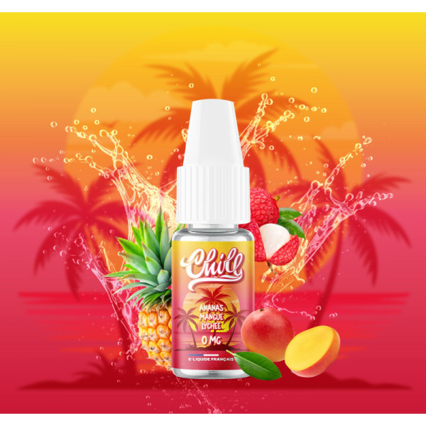 E-liquide Chill Ananas Mangue Lychee 10 ml