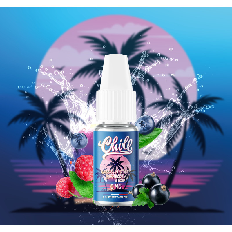 E-liquide Chill Cassis Myrtille Framboise 10 ml